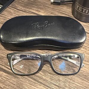 Ray-Ban Matte Black Eyeglasses with Case